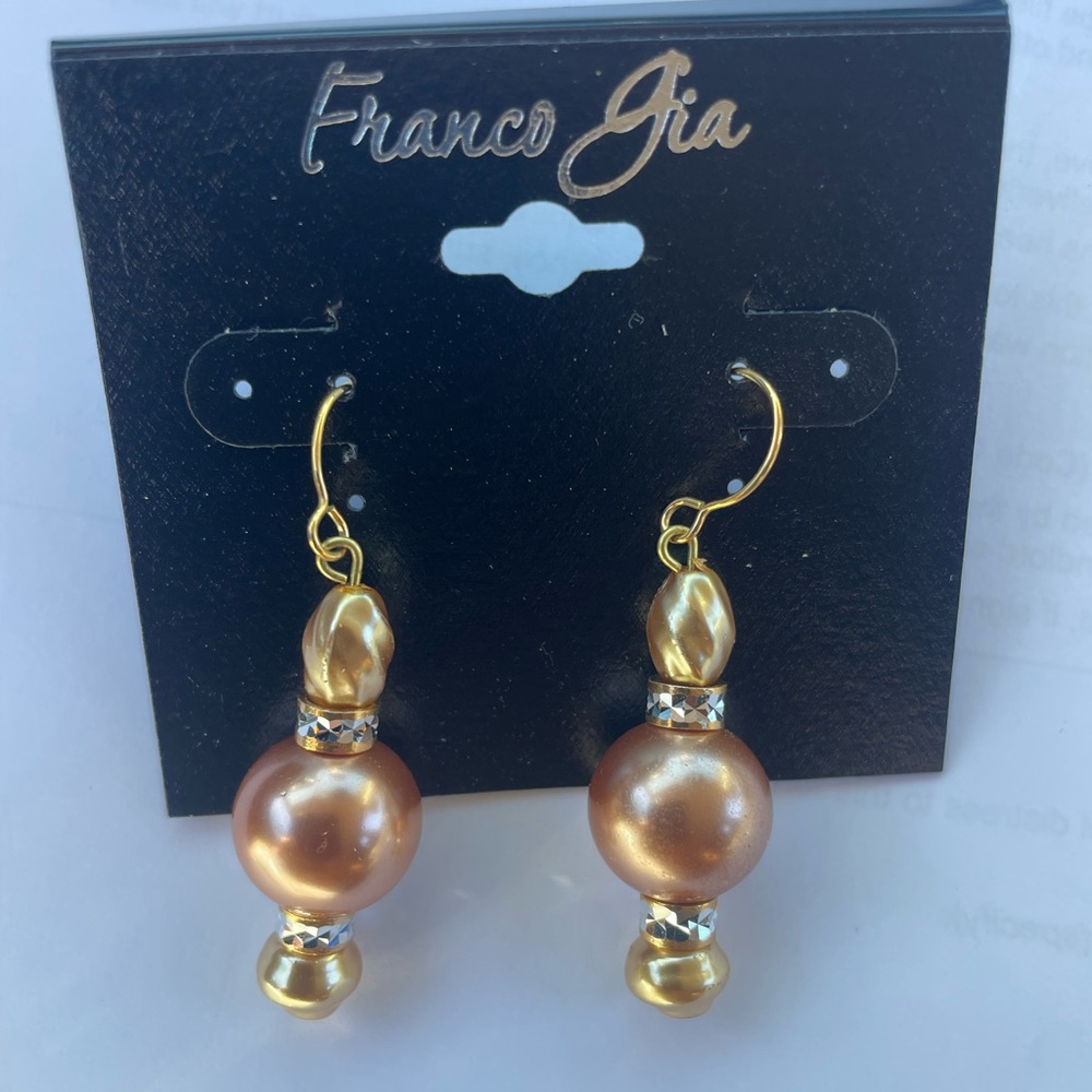 Gold and Bronze Earrings